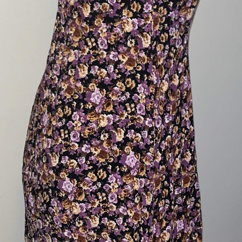 Vintage All That Jazz ankle Dress Women Black Floral Sleeveless Scoop Ne… - Picture 9 of 9